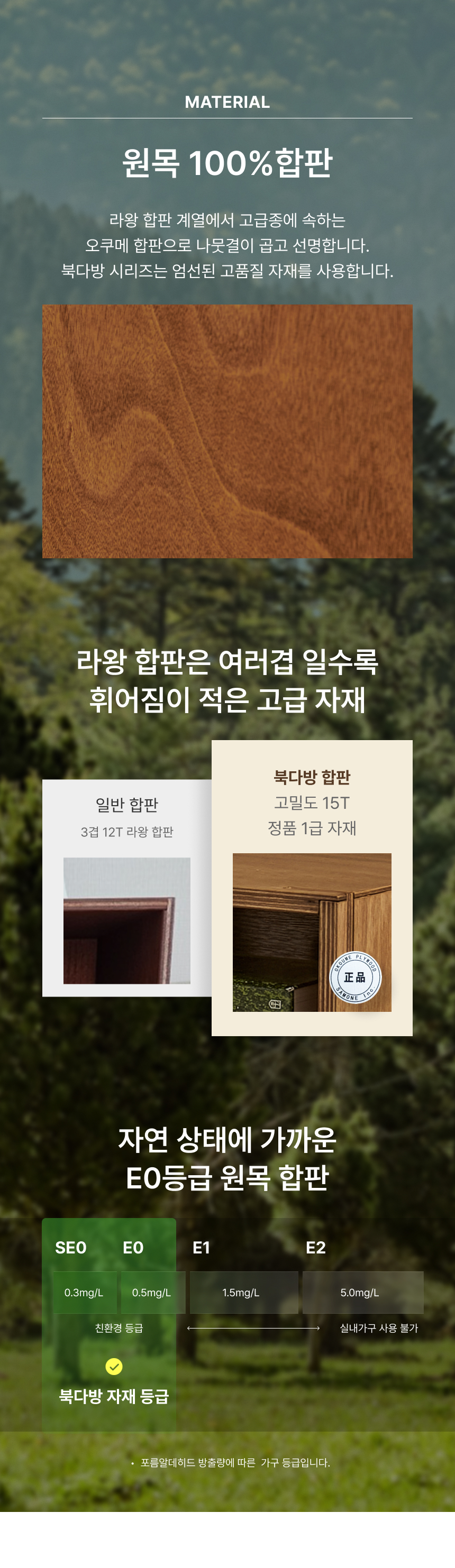라왕 원목 합판