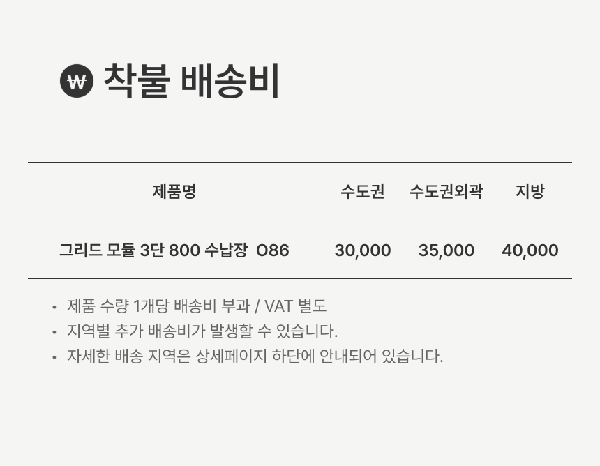 그리드 E0 모듈 로봇청소기 수납장 3단 800 O86 | 한샘몰